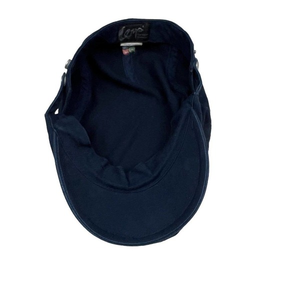 Newsboy Cabbie Mens Hat Cap LEMP Cotton Navy Size OSFM - Picture 5 of 6